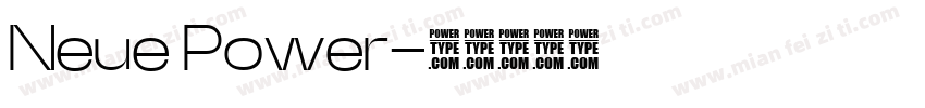Neue Power字体转换